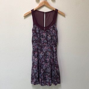 Kimchi Blue Floral Print Dress Purple